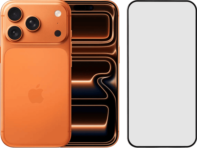 Apple iPhone 17 Pro 1TB Oranje + BlueBuilt Screenprotector Glas