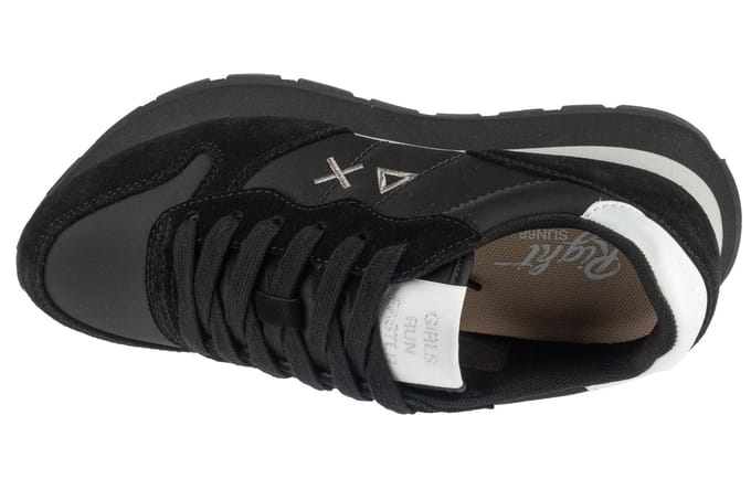 SUN68 Ally Goud Zilver, Zwarte Sneakers voor Dames 37 zwart