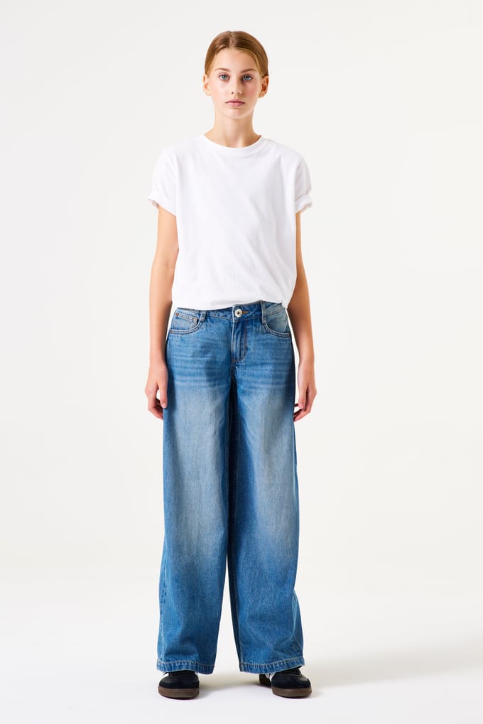 Wide leg jeans in 5-pocketmodel, model 'Marall'