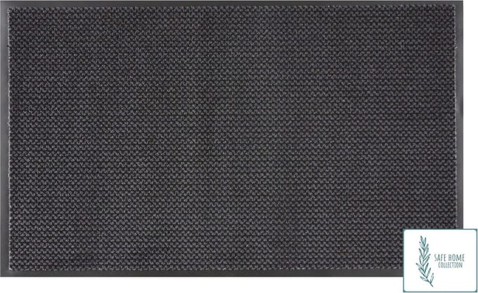 MD Entree - Deurmat - Schoonloopmat met antibacteriële werking - SAFE HOME COLLECTION - Graphite - 75 x 120 cm