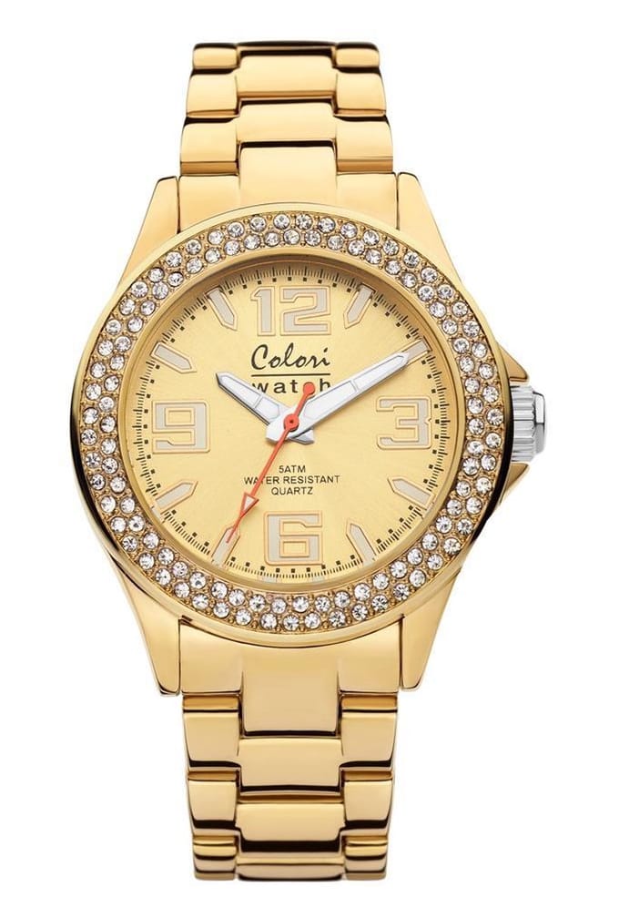 Colori 5-COL222 - Horloge - Goudkleurig - 33mm
