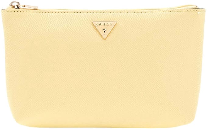 GUESS accessoiretas Serenova Wristlet Pouch Yellow Lichtgeel