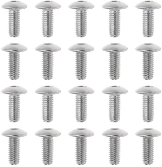 Allecto - M5x12mm Motorfiets Kuip Bevestiging Schroeven - 20 Stuks