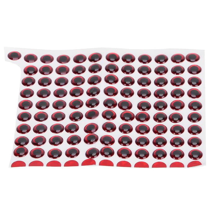 100 stuks/pak Visogen 9 mm 3D Realistische Visogen voor het Maken van VisaasRood black