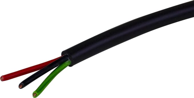 Elektrokabel 3x0,75mm², Rol 100 meter