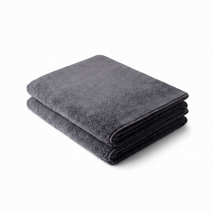 Fibb® Microvezel Droogdoek Badkamer – 2-pack - Douche & Tegels Streeploos Droog – 60x90 cm – Sneldrogend & Schimmel Voorkomend - Hoogste kwaliteit