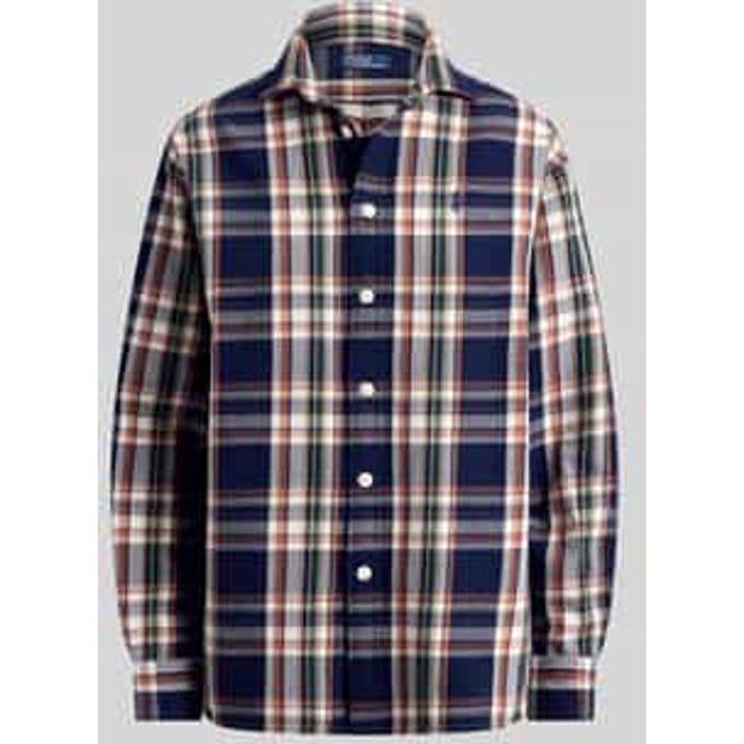 regular fit overhemdblouse van puur katoen