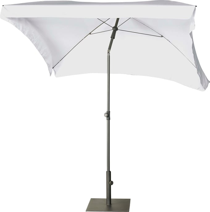 Aruba - 200x130cm - Wit - Volant - Kantelbaar - Verstelbare hoogte - Push-up systeem