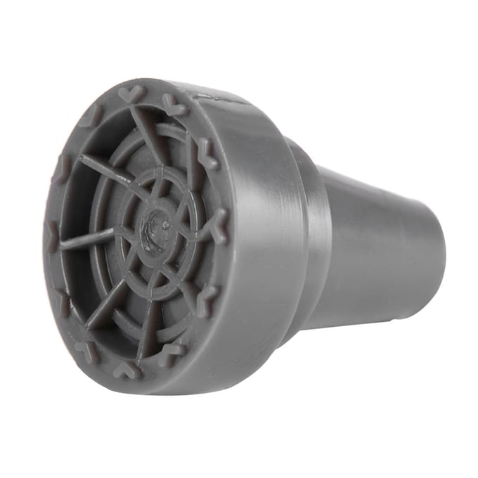 360 graden Draaiende Antislip Wandelstok Staande Rubberen Stok Kruk Pad Einde Onderste Tip Accessoire gray