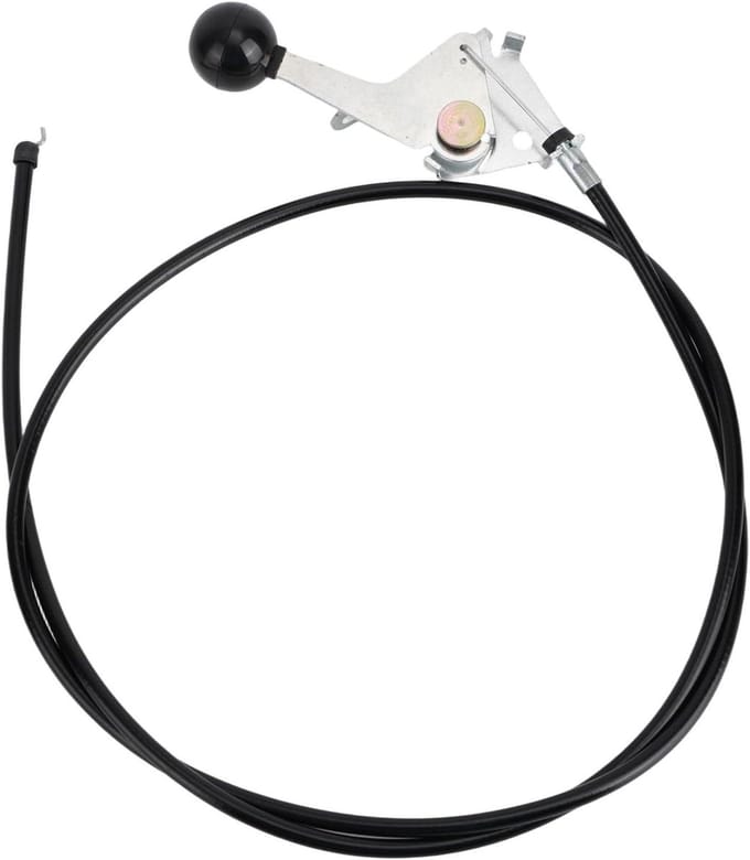 Gaskabel Grasmaaier - Gasmotor Kabel - Onderhoud Gazon - Soepele Gasrespons - 144 cm - Zwart
