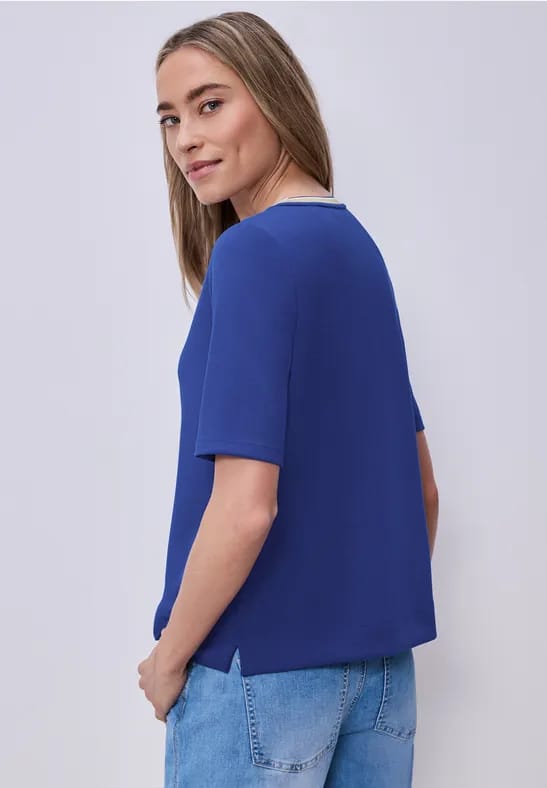 Shirt met contrastdetail
