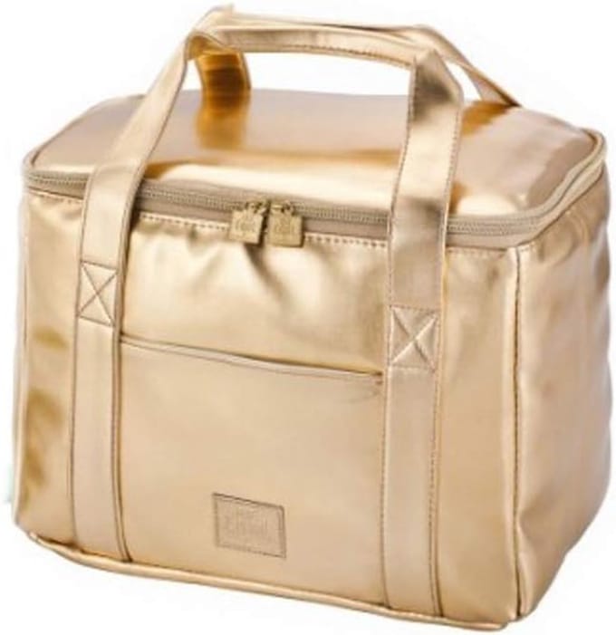 Stijlvolle Koeltas in Goud - 29x18x21 cm voor Picknick & Winkel