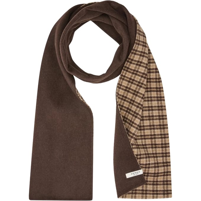 Dubbelzijdige jacquard sjaal dames COMMA
