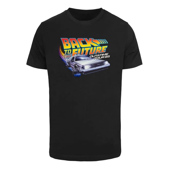 Merchcode Back To The Future - Outatime 85 Heren T-shirt - S - Zwart