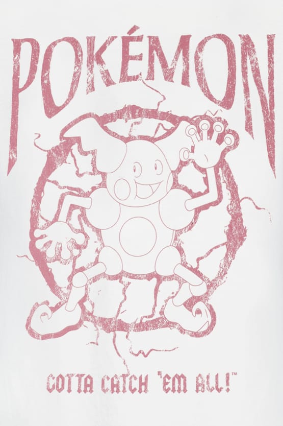 Pokémon - Gaming T-shirt - Mr. Mime - S tot XL - voor Mannen - wit