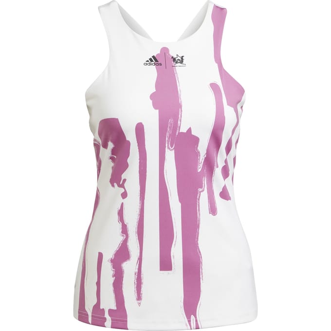 adidas New York Y Tanktop Dames-Wit,Paars