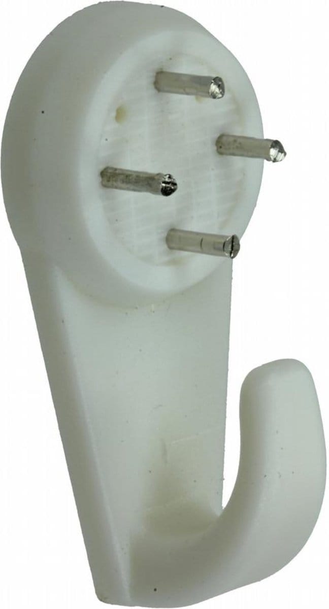 Homefix - Betonhaak wit - middel - inhoud 4 stuks. Schilderij haak.