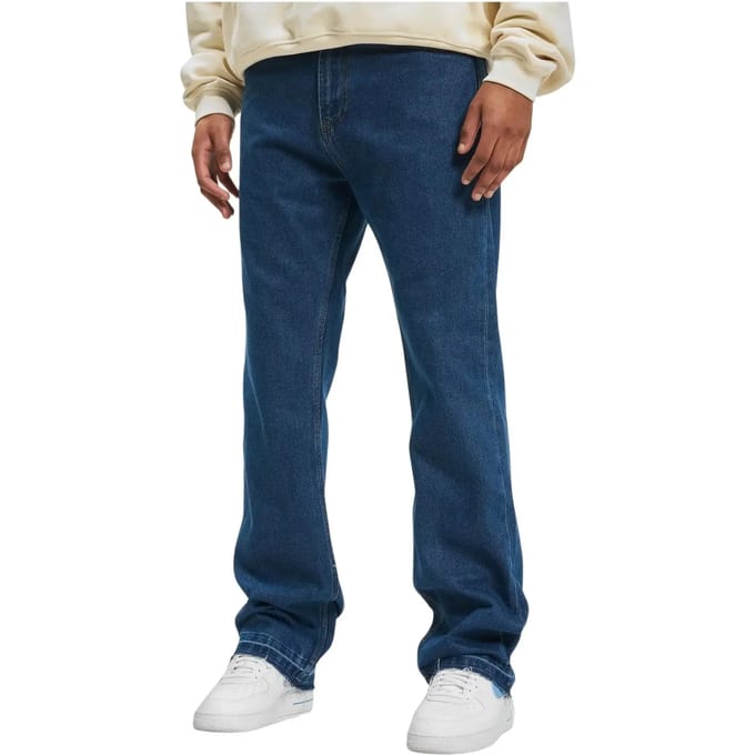 DEF - Loose Fit Denim Broek rechte pijpen - Taille, 32 inch - Blauw