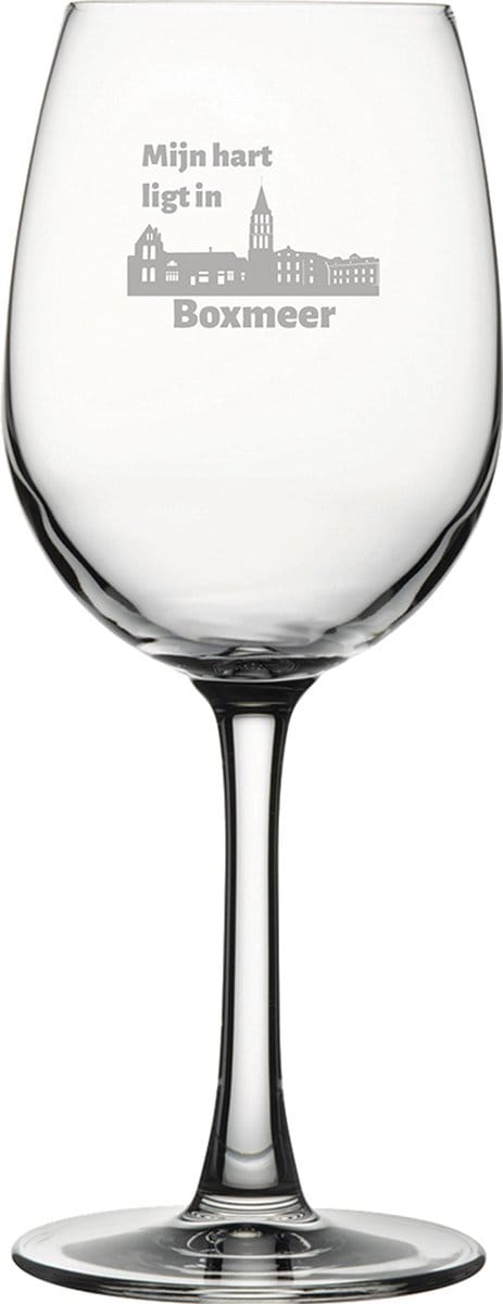 Gegraveerde witte wijnglas 36cl Boxmeer