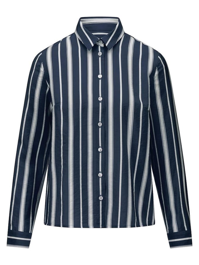 Blouse lange mouwen Van Peter Hahn blauw