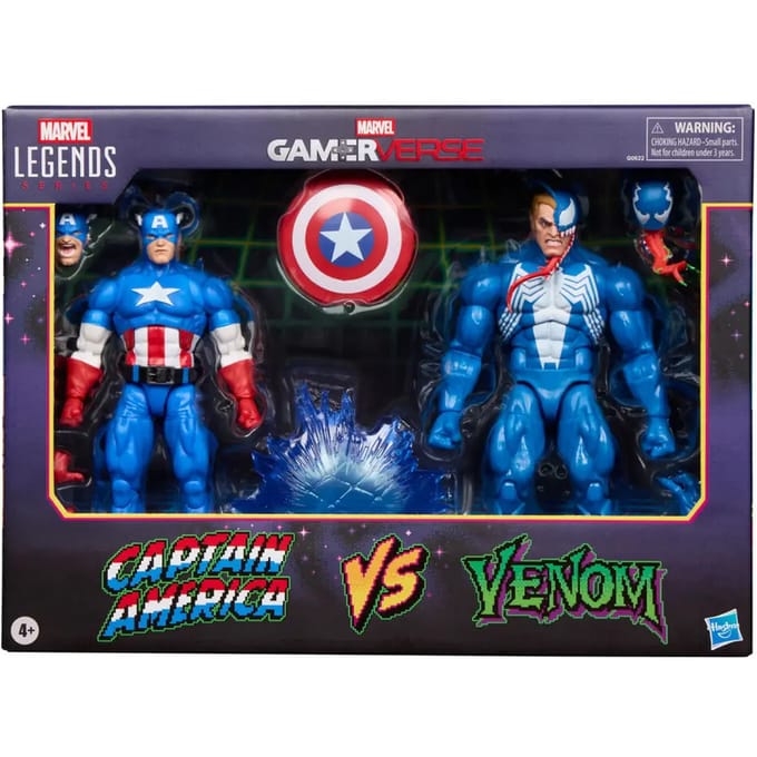 Hasbro Marvel Legends Gamerverse Action Figure 2-Pack Captain America vs. Venom 15 cm Action Figuur