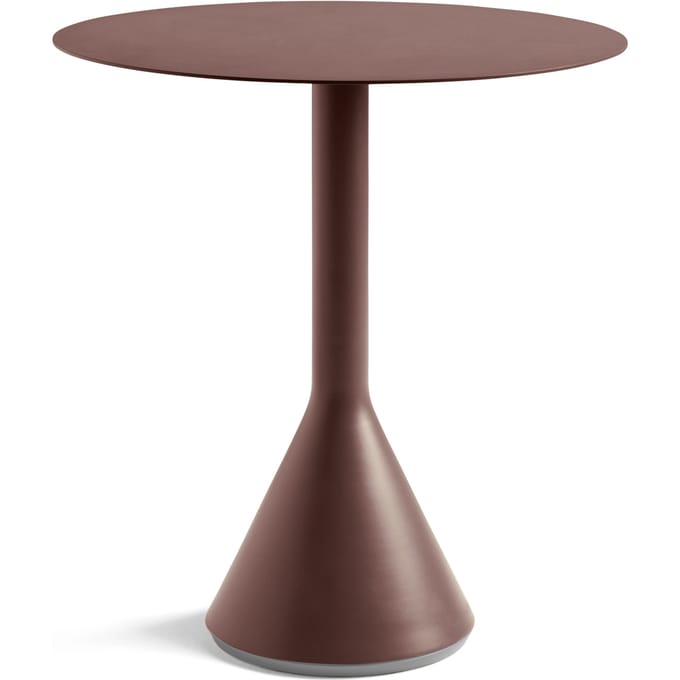 HAY Palissade Cone Tafel rond - iron red - Ø70_H74cm cm