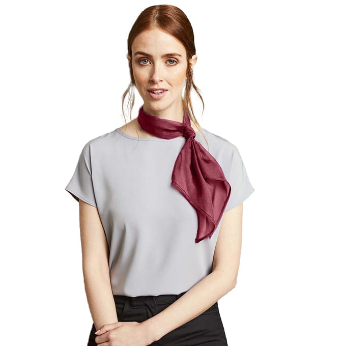 Premier Dames/vrouwenwerk Chiffon Formele Sjaal (Bourgondië)
