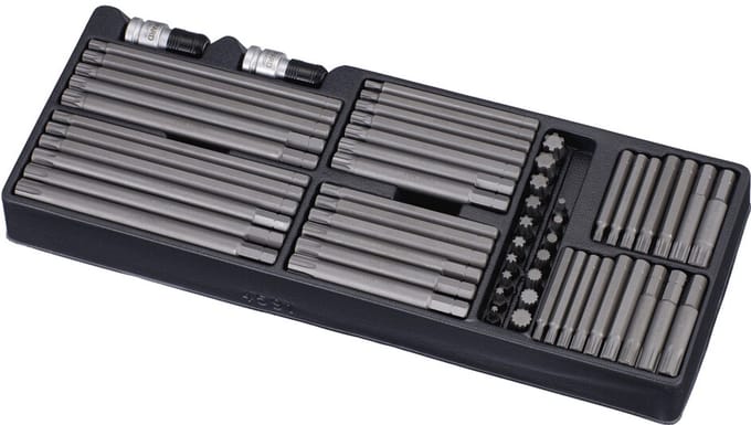 5/16'' & 10mm Torx & Inbus-naaldbitset, 59-delig