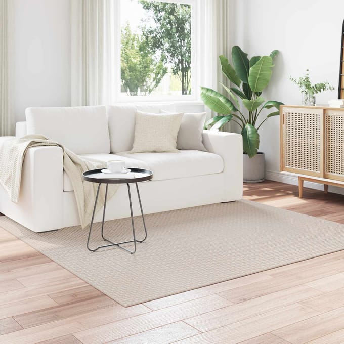 vidaXL - Vloerkleden - Vierkant - FARO - Crème - 200 - x - 200 - cm - Polyester