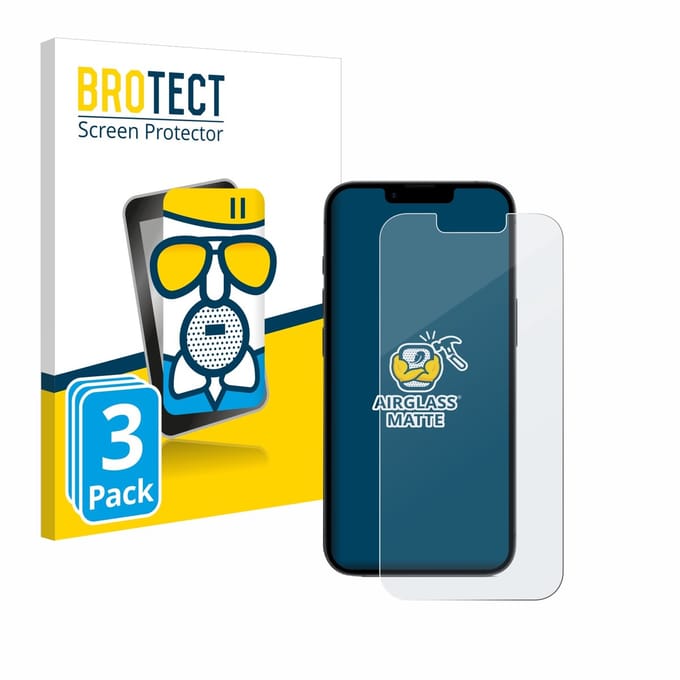 BROTECT - Screenprotector voor Apple iPhone 16e / 17e - Folie Beschermfolie Beschermglas matte 3 Stuks