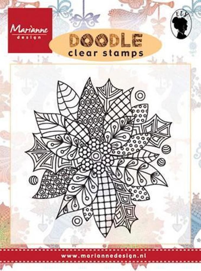 Marianne Design Stempel Doodle - Poinsettia EWS2222
