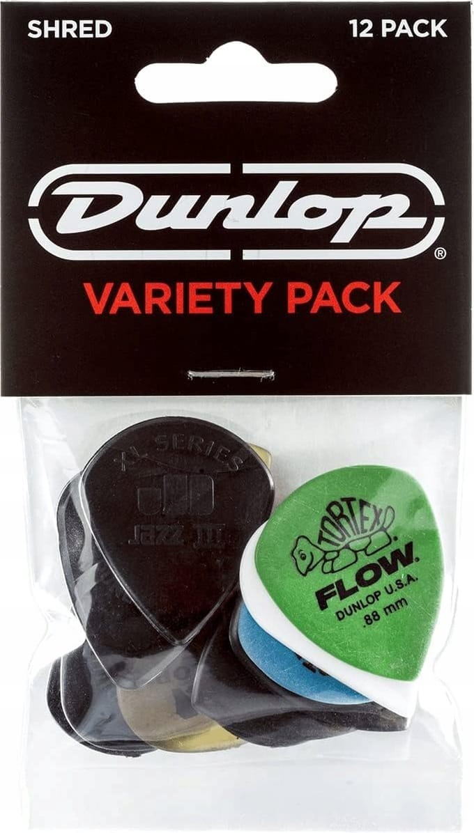 Gitaar Plectrums Set - 12 Stuks, Diverse Diktes, Hoge Kwaliteit