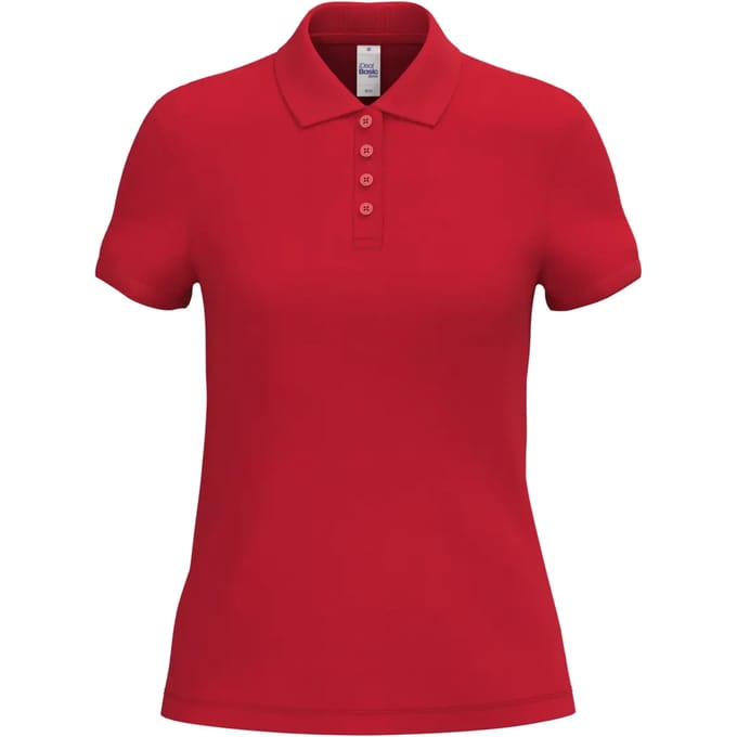Biologisch pique polo voor dames iDeal Basic Brand