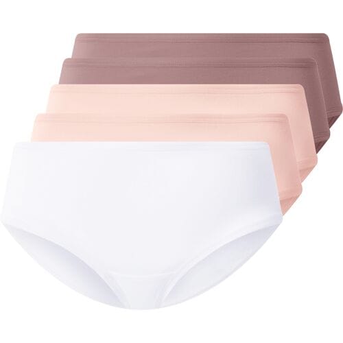 ESMARA Set van 5 dames hipsters (lila/roze/wit, M (40/42))