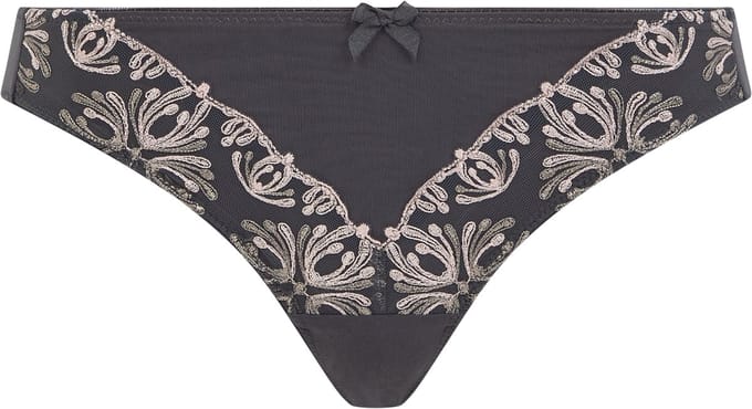 Chantelle - Champs Elysée Slip Blushed Ash - maat 44 - Grijs/Roze