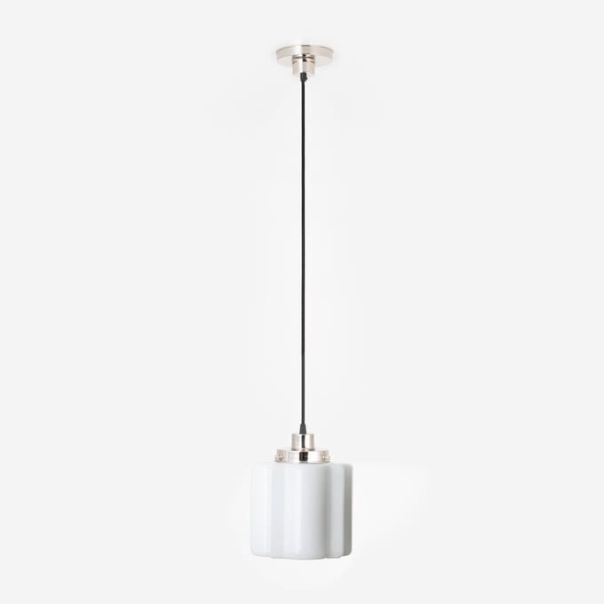 Hanglamp aan snoer Kramer 20's Nikkel - Art Deco Trade
