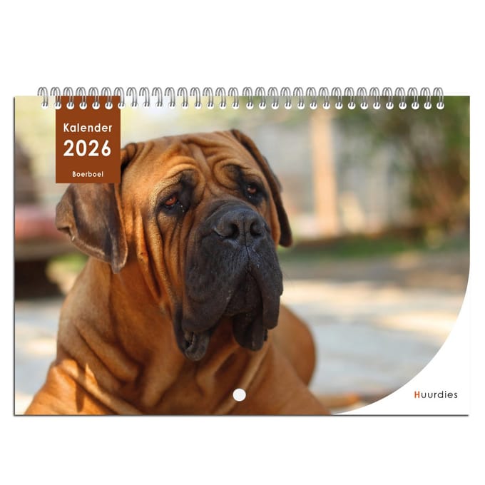 Huurdies - Kalender 2026 - Boerboel - A3