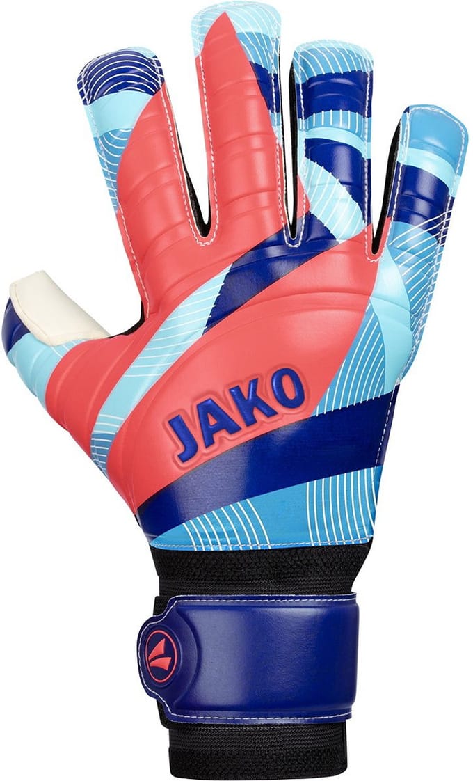 Jako River Basic Rc Protection Keepershandschoenen - Navy / Hemelsblauw / Koraal | Maat: 8