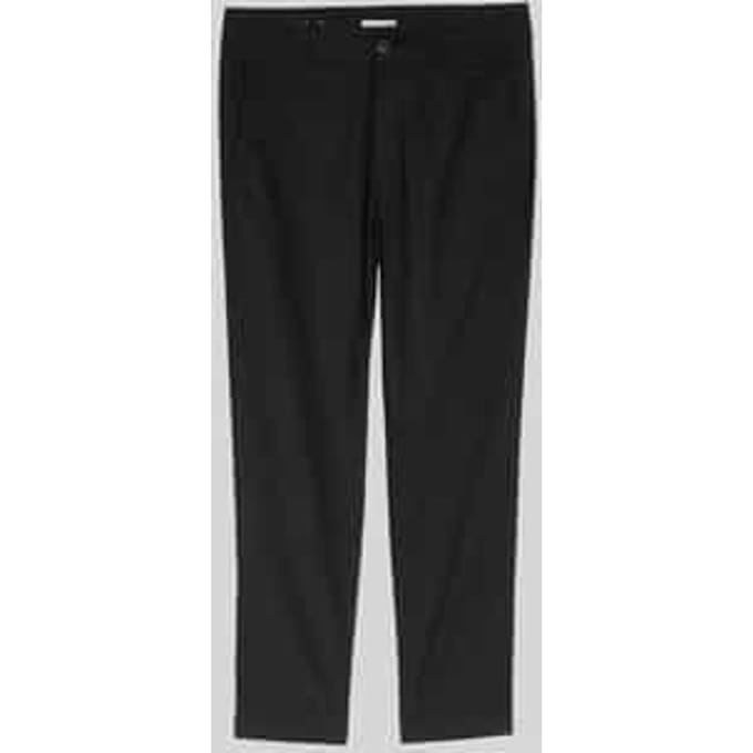 Tom Tailor Denim - TTTAPERED Relaxed chino broek met linnen - Maat S - Black