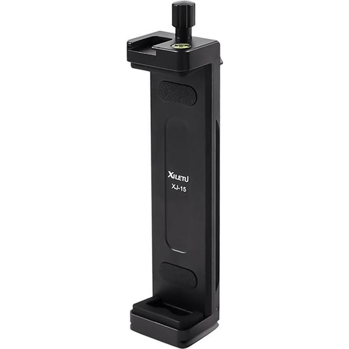 XILETU XJ15 Smartphone Tablet Statief Mount Telefoonhouder Klem Aluminiumlegering zwart
