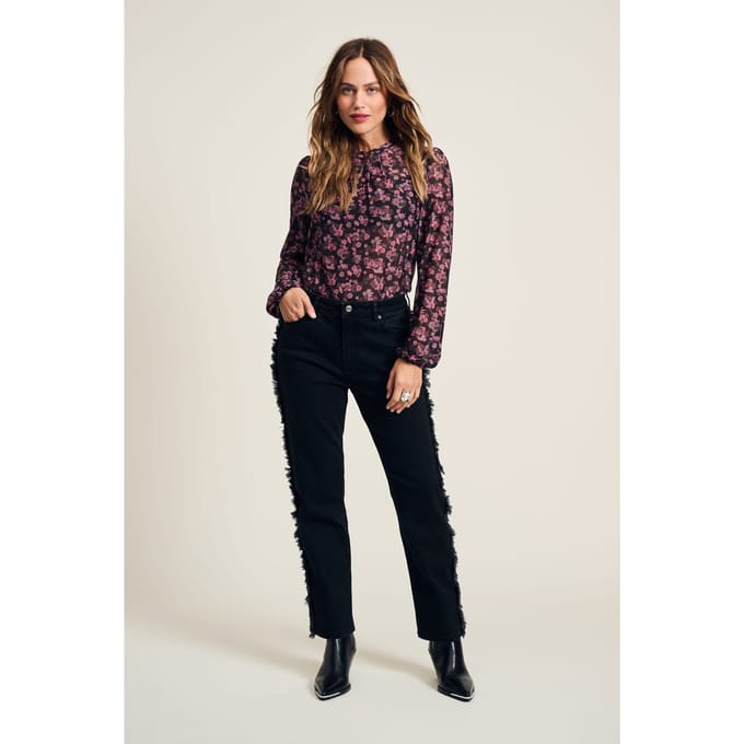 POM Amsterdam Jeans - Tapered Washed Black Maat: 38 | Slim Jeans Outlet | Dames | Zwart