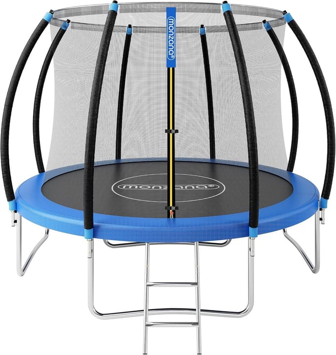 Trampoline Complete Set - Springkussen Buiten - Buiten Spelen - TÜV GS Gecertificeerd - Ø 305 cm - Zwart
