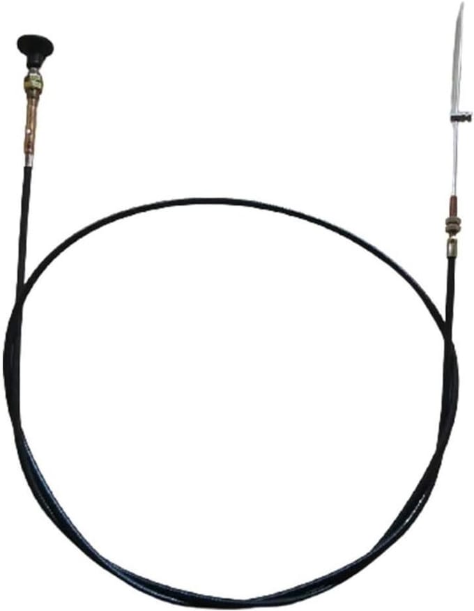 Stop Choke Kabel - Motorkap Gasklep Lijn - Auto Onderhoud - Universele Pasvorm - 5 Meter - Zwart
