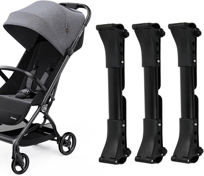 Set van 3 Universele Kinderwagenkoppelingen voor Dubbele Kinderwagen