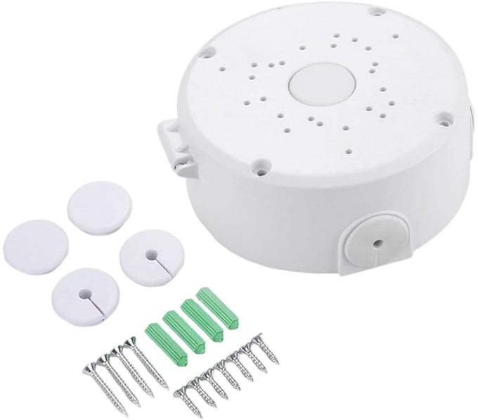 Camera Aansluitdoos - Waterdichte Doos - Buitenbeveiliging - Universele Compatibiliteit - 13.5 x 5 cm - Wit