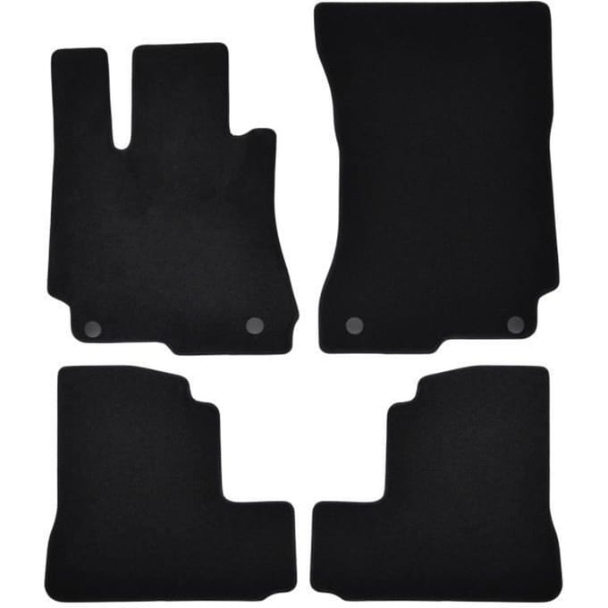 Tapis de sol - Mercedes - S W221 - 2005-2013 - 4 pièces - Velours imperméable - Antidérapant