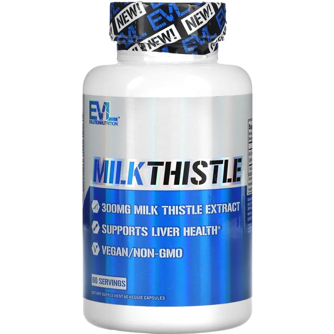 EVLution Nutrition, Mariadistel, 300 mg, 60 Veggie Capsules