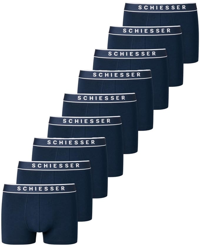 Schiesser Heren retro short / pant 9 pack 95/5 Cotton