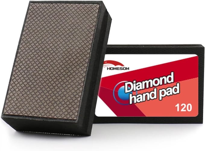 Diamant Hand Oppoetspads 120 Grit voor Glas Steen Marmer Keramiek