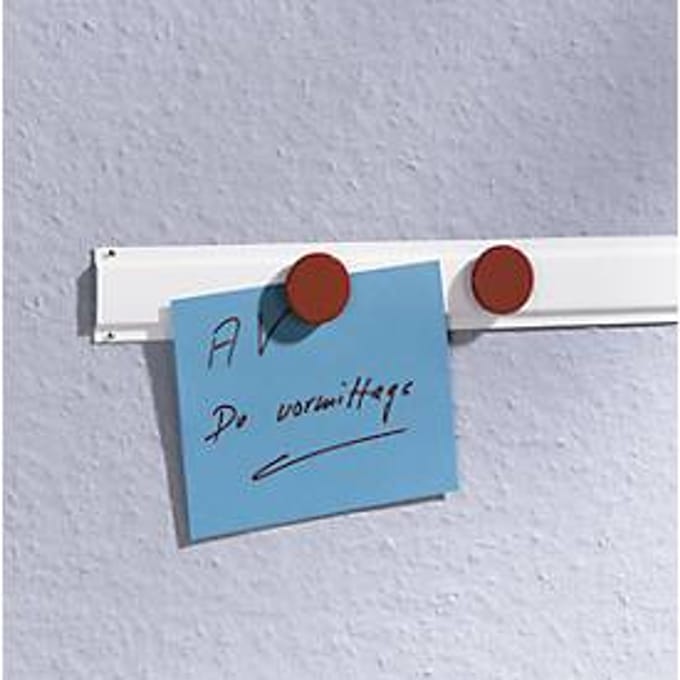MAUL Metaalstrip MAULnail-up staal metaal om vast te nagelen 100 x 5 x 0.49 cm wit
